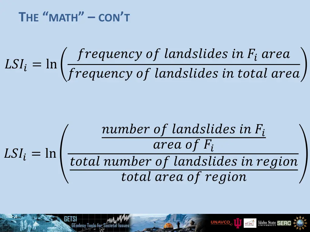 t he math con t