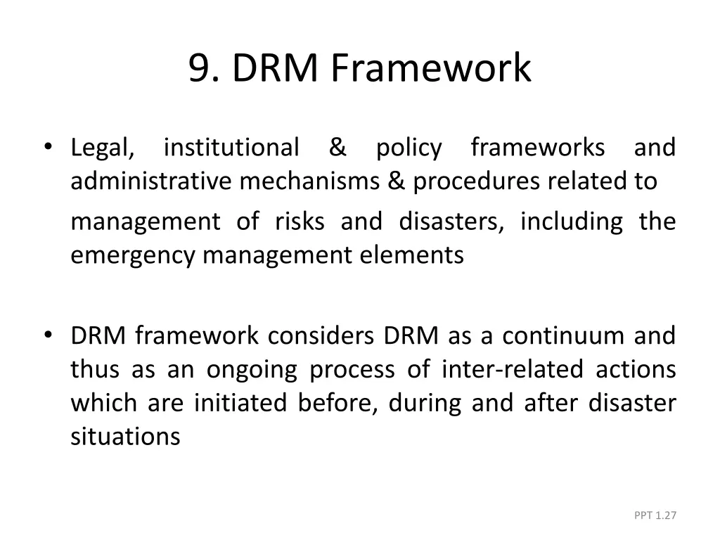 9 drm framework