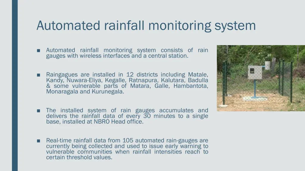 automated rainfall monitoring system