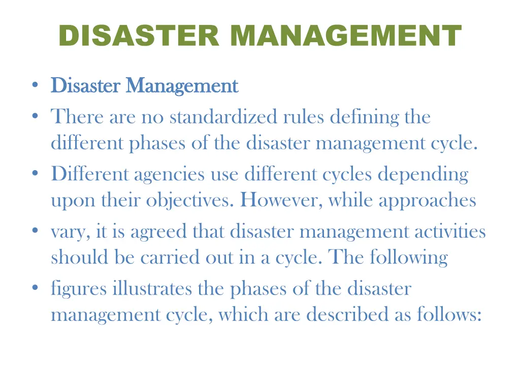 disaster management 1