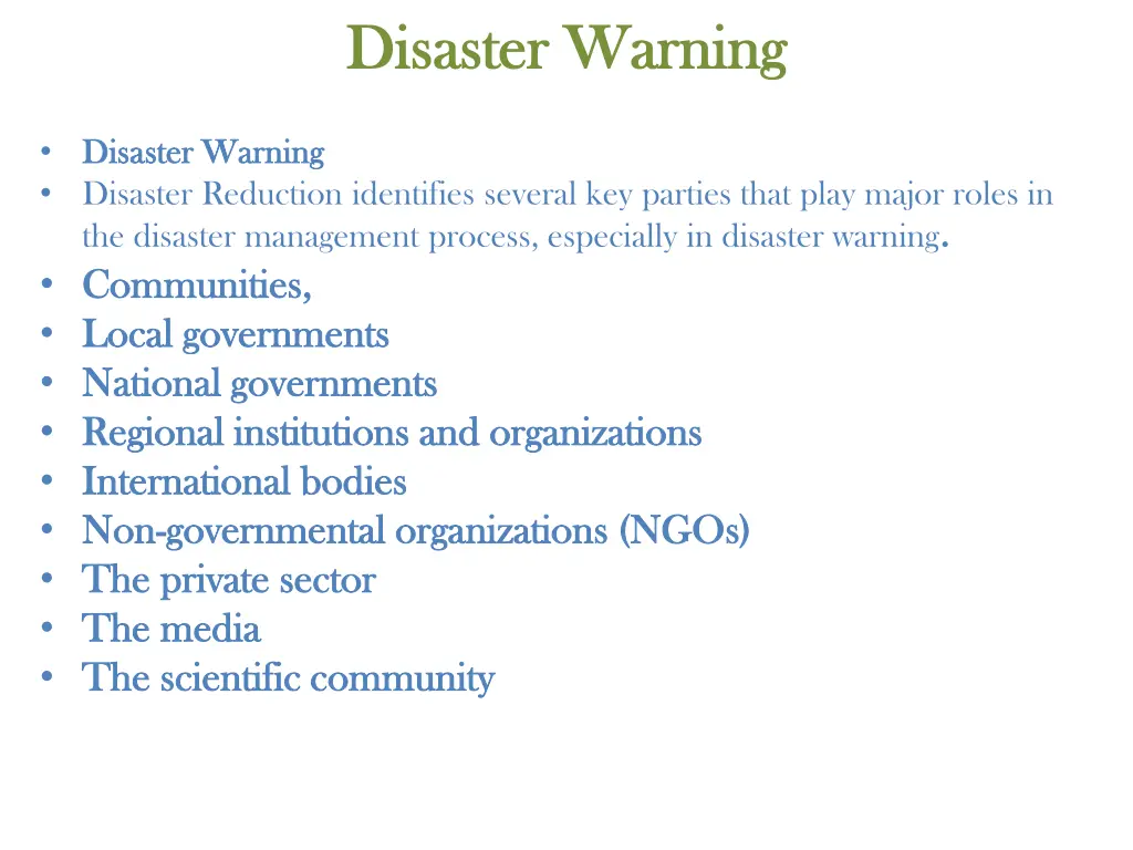 disaster warning disaster warning