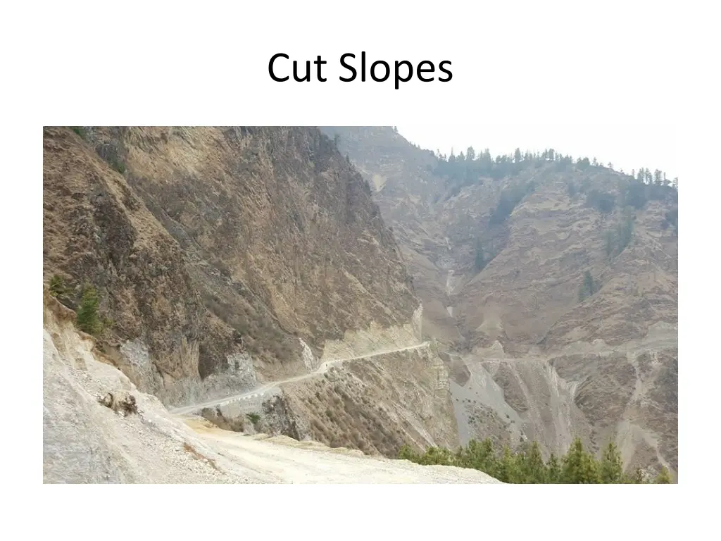 cut slopes