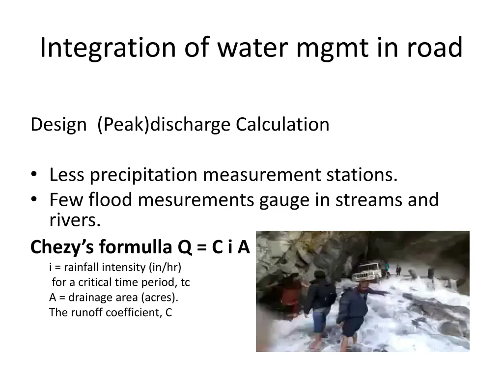 integration of water mgmt in road