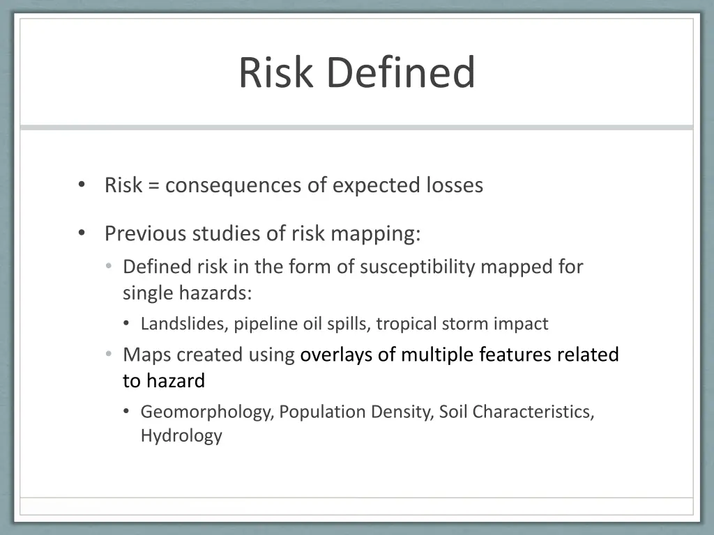 risk defined