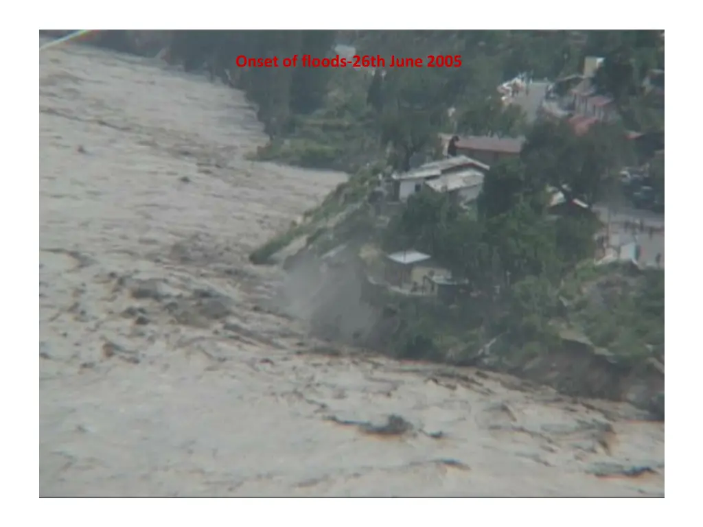 onset of floods 26th june 2005