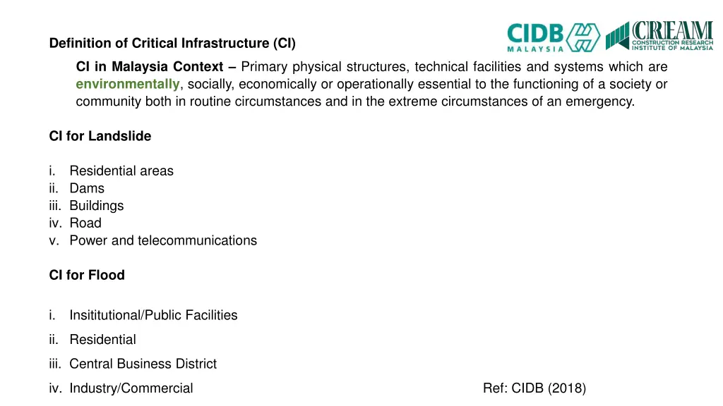 definition of critical infrastructure ci