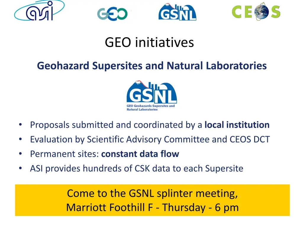 geo initiatives