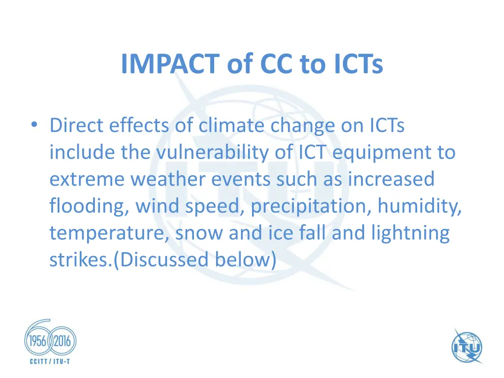 impact of cc to icts 3