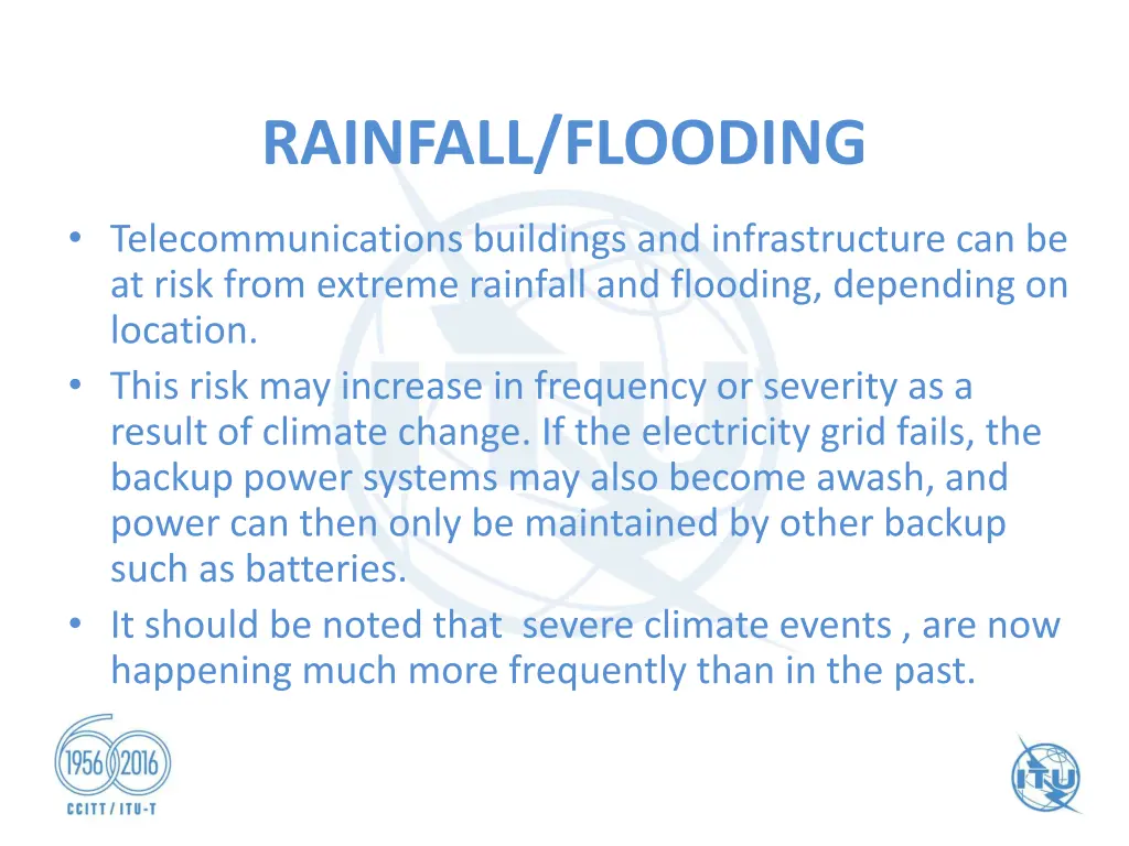 rainfall flooding