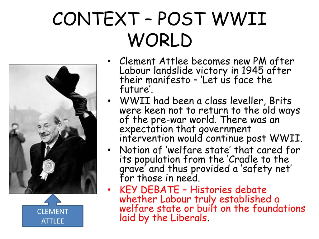 context post wwii world clement attlee becomes