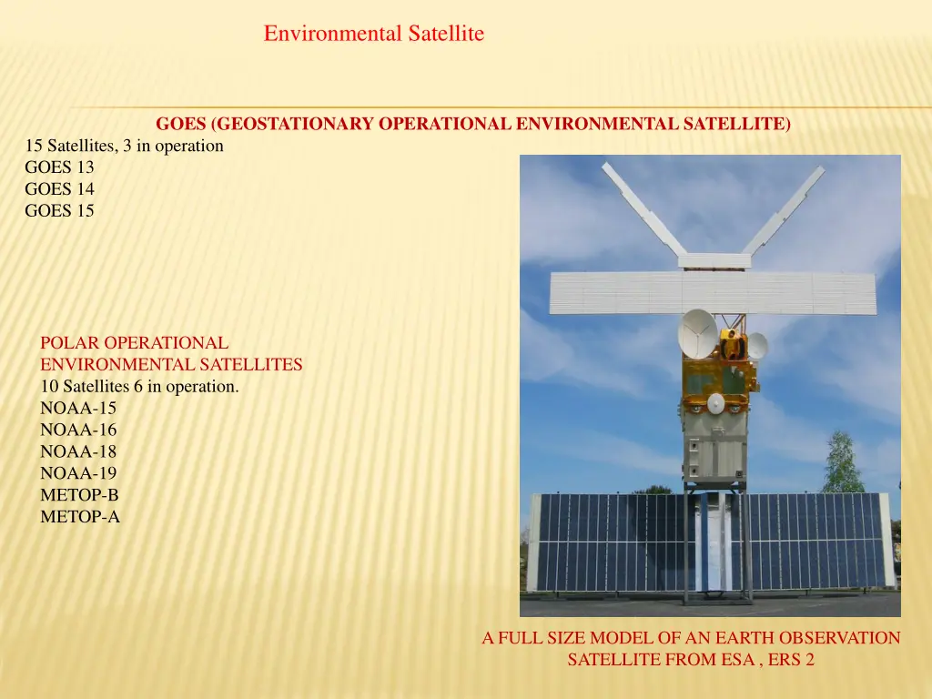 environmental satellite