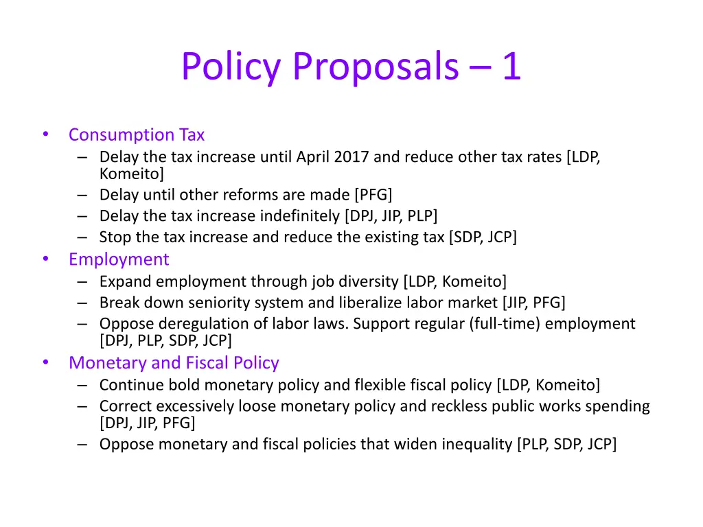 policy proposals 1