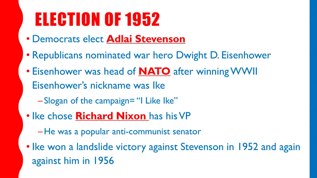 election of 1952 democrats elect adlai stevenson