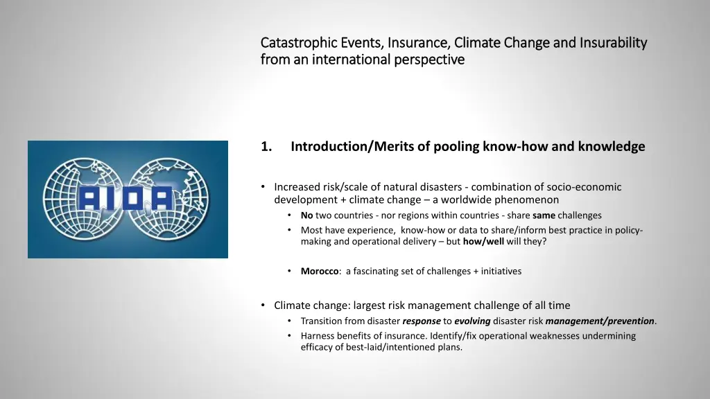 catastrophic events insurance climate change 1