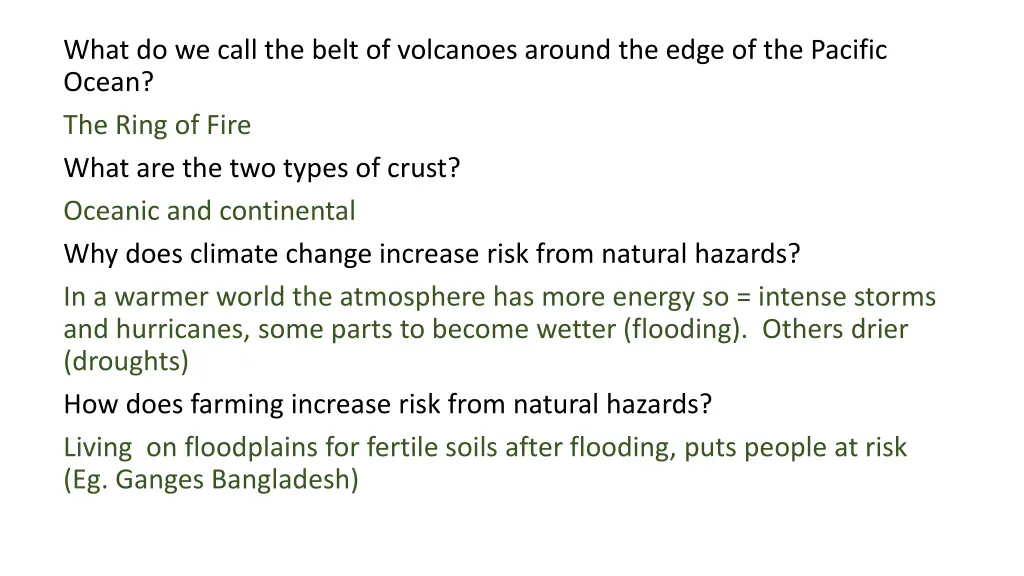 what do we call the belt of volcanoes around