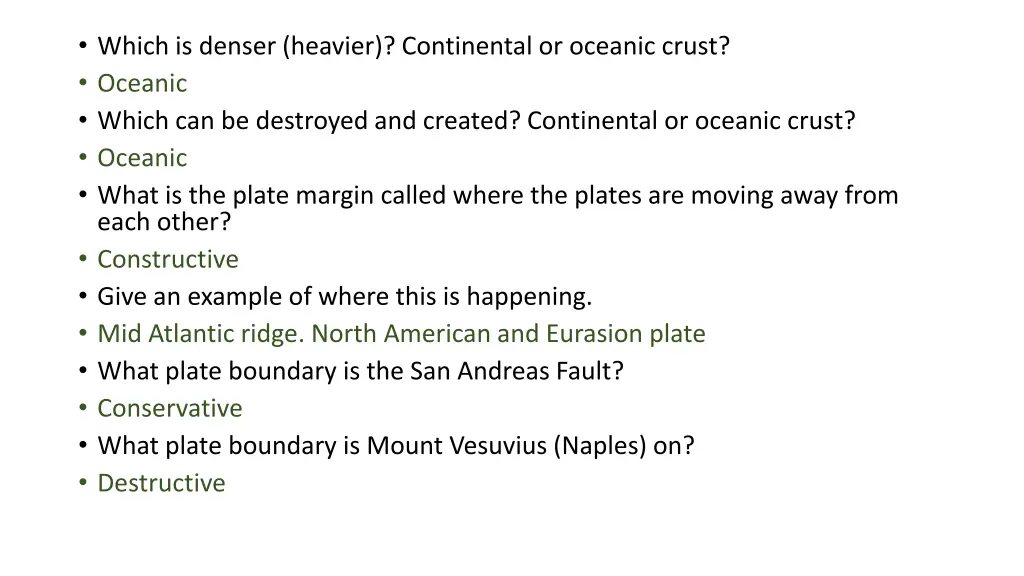 which is denser heavier continental or oceanic