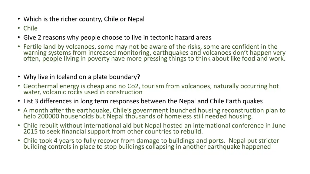 which is the richer country chile or nepal chile