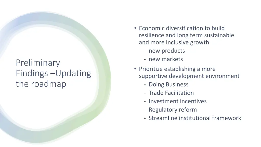 economic diversification to build resilience