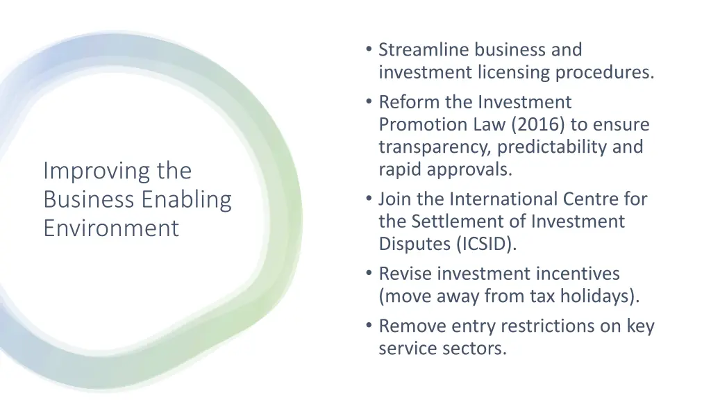 streamline business and investment licensing