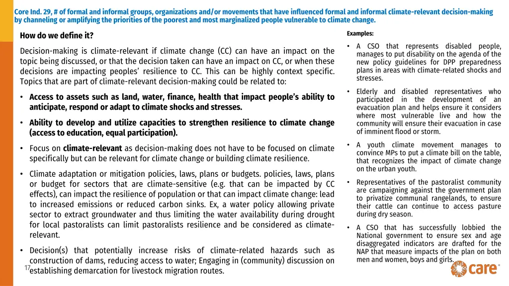 core ind 29 of formal and informal groups