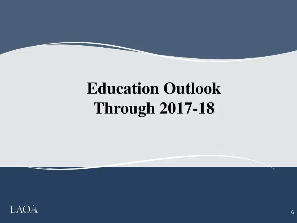 education outlook through 2017 18