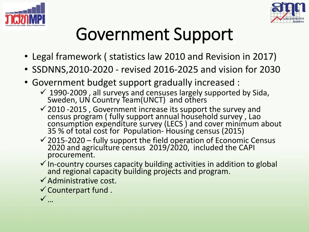 government support government support