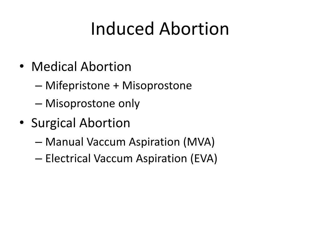 induced abortion