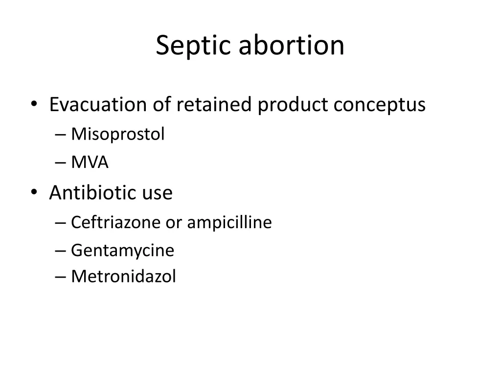 septic abortion