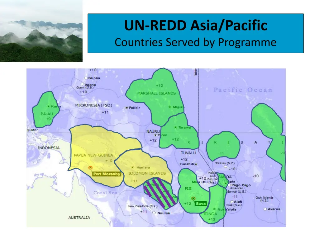 un redd asia pacific countries served by programme 1