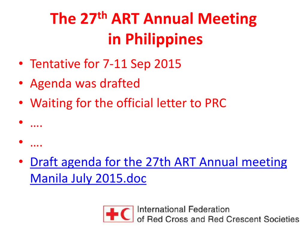 the 27 th art annual meeting in philippines 1