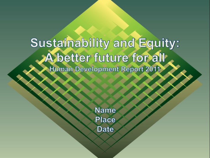 sustainability and equity a better future