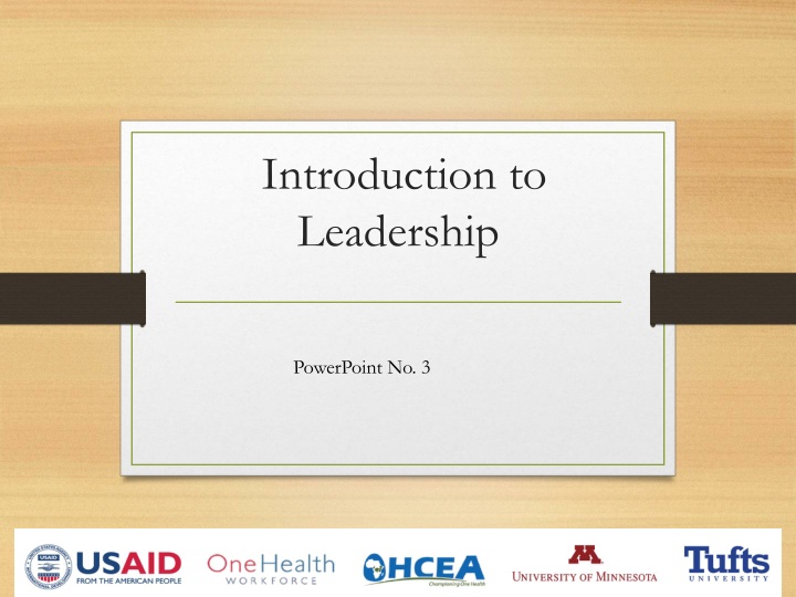 introduction to leadership