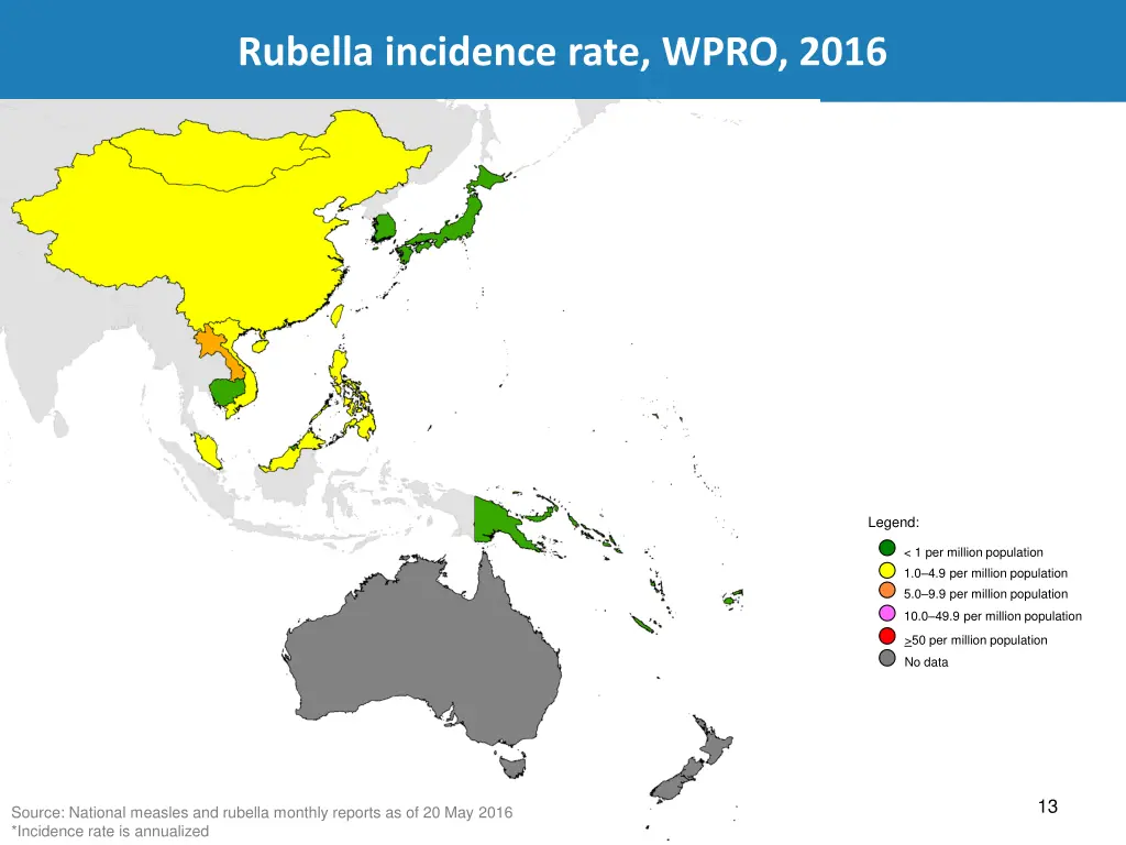 rubella incidence rate wpro 2016