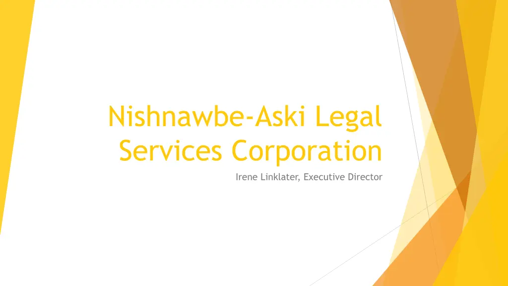 nishnawbe aski legal services corporation irene