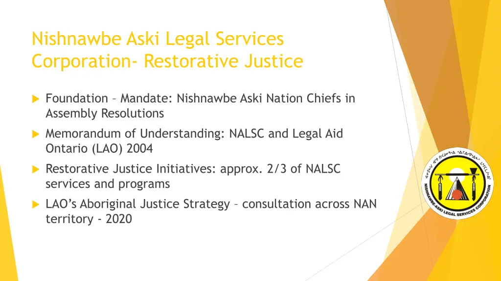 nishnawbe aski legal services corporation