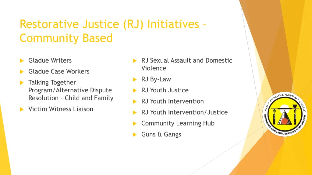 restorative justice rj initiatives community based