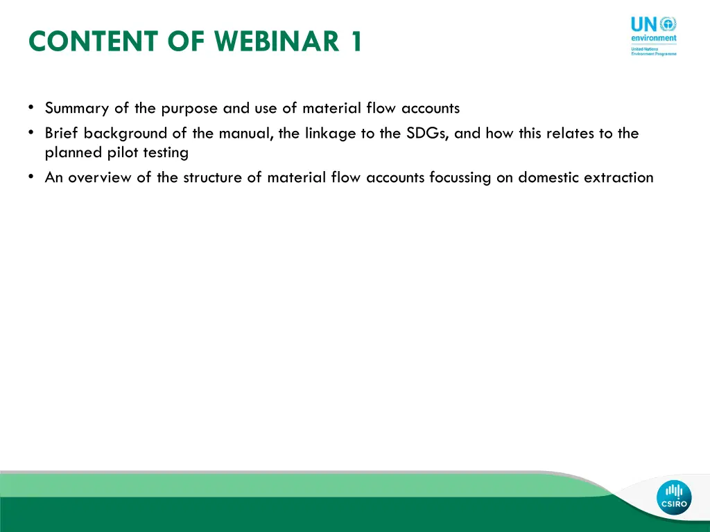 content of webinar 1