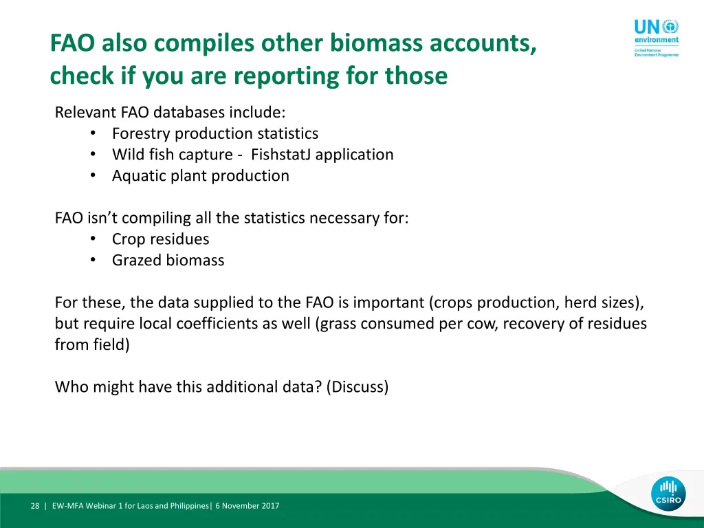 fao also compiles other biomass accounts check