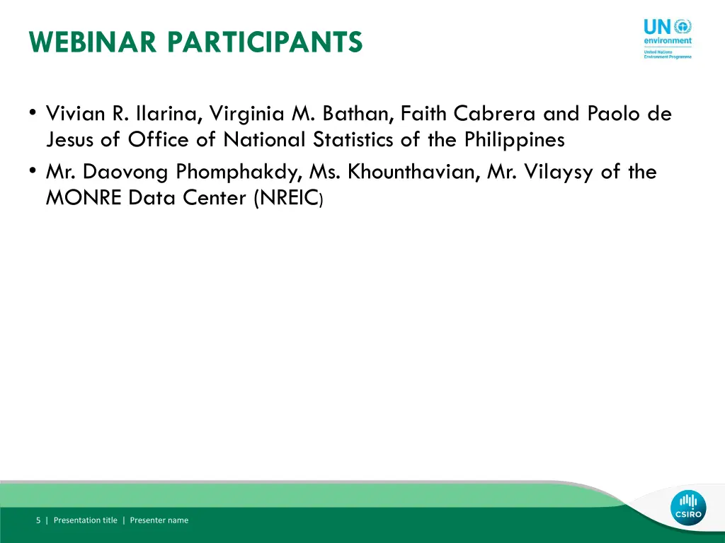 webinar participants