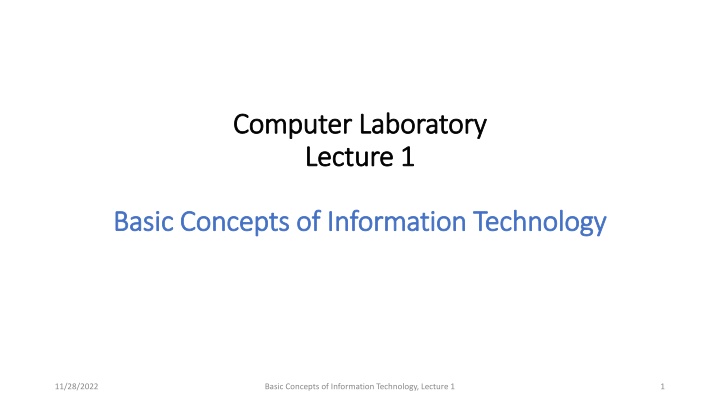 computer laboratory computer laboratory lecture