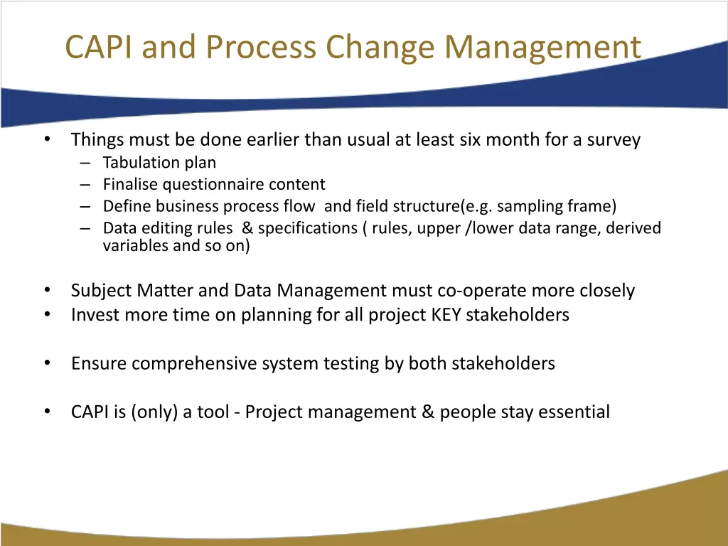 capi and process change management 1