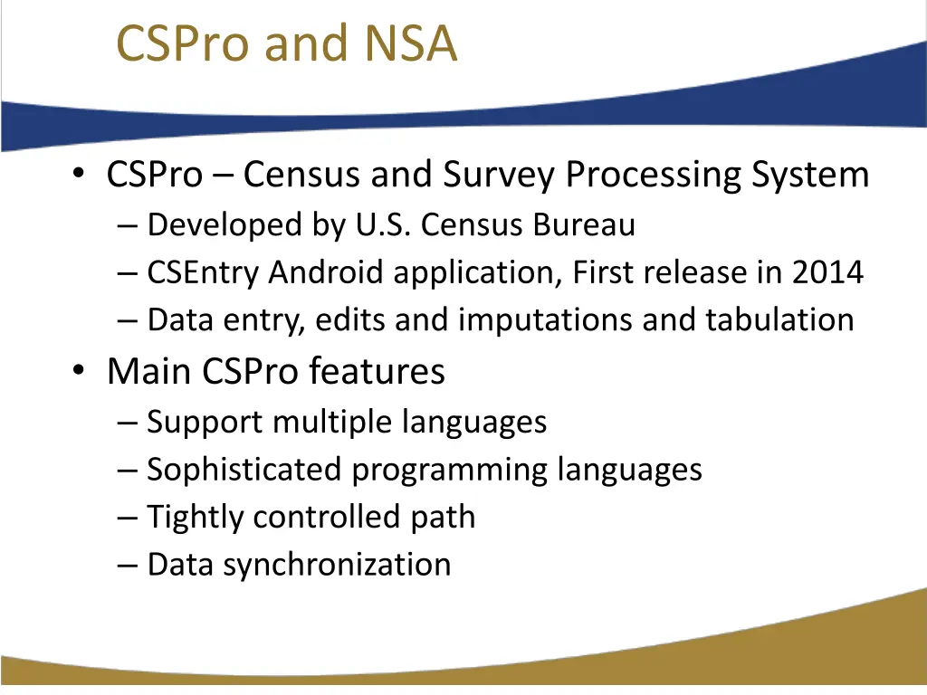 cspro and nsa