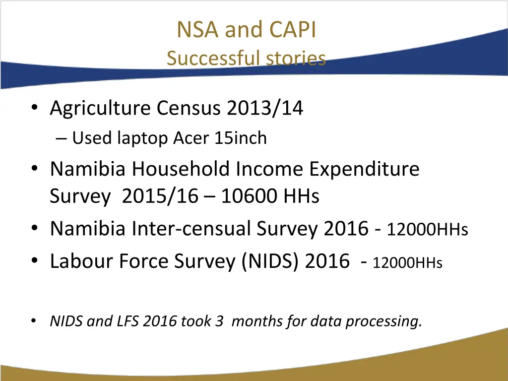 nsa and capi successful stories