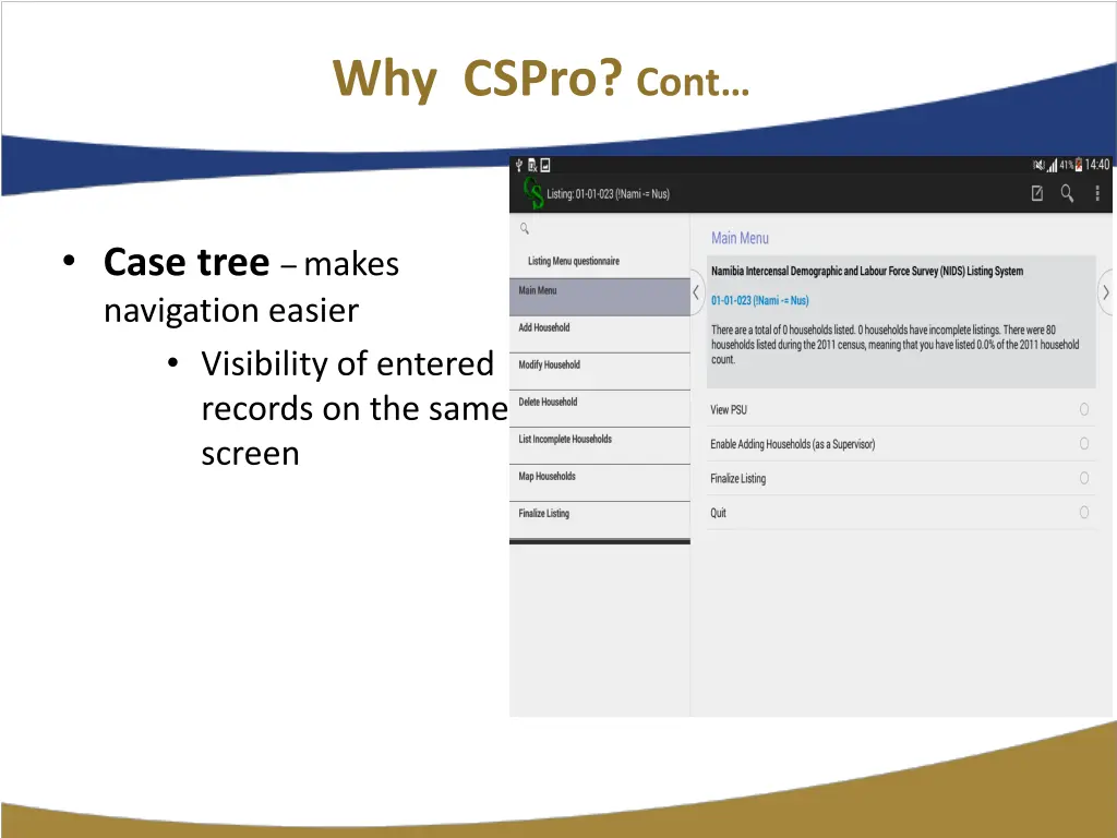 why cspro cont