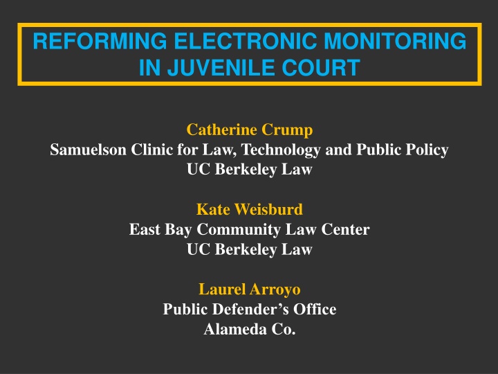 reforming electronic monitoring in juvenile court