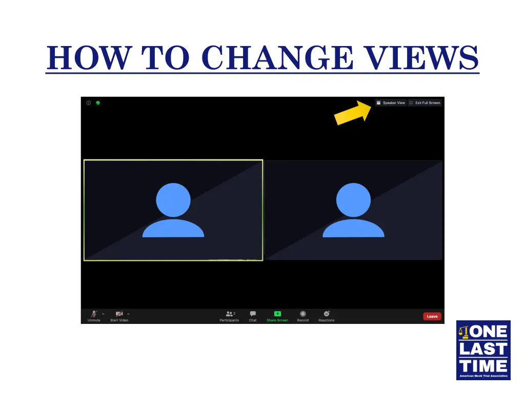 how to change views