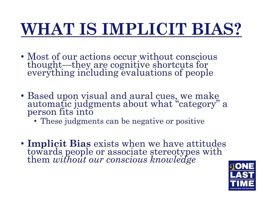 what is implicit bias