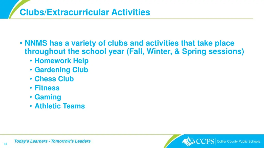 clubs extracurricular activities