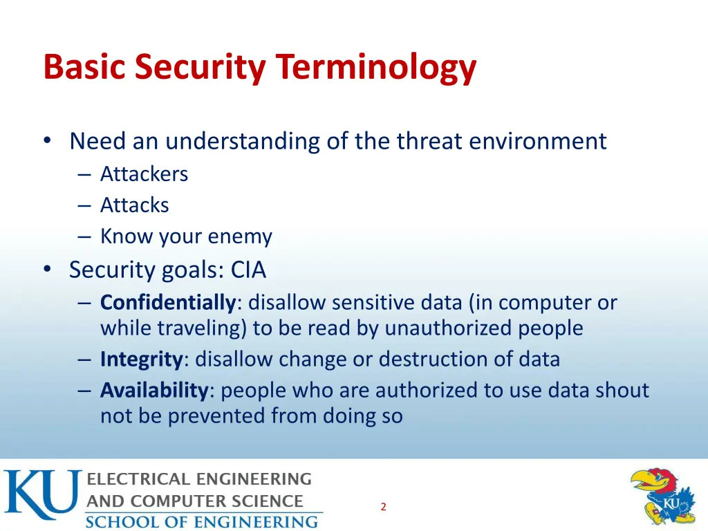 basic security terminology