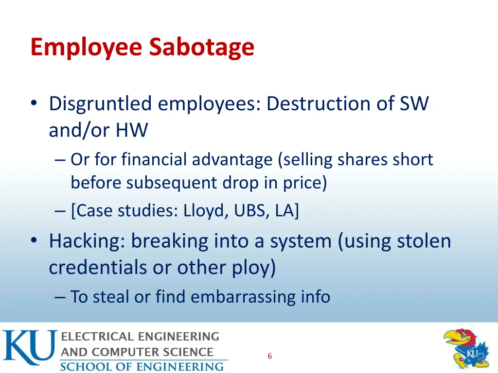 employee sabotage